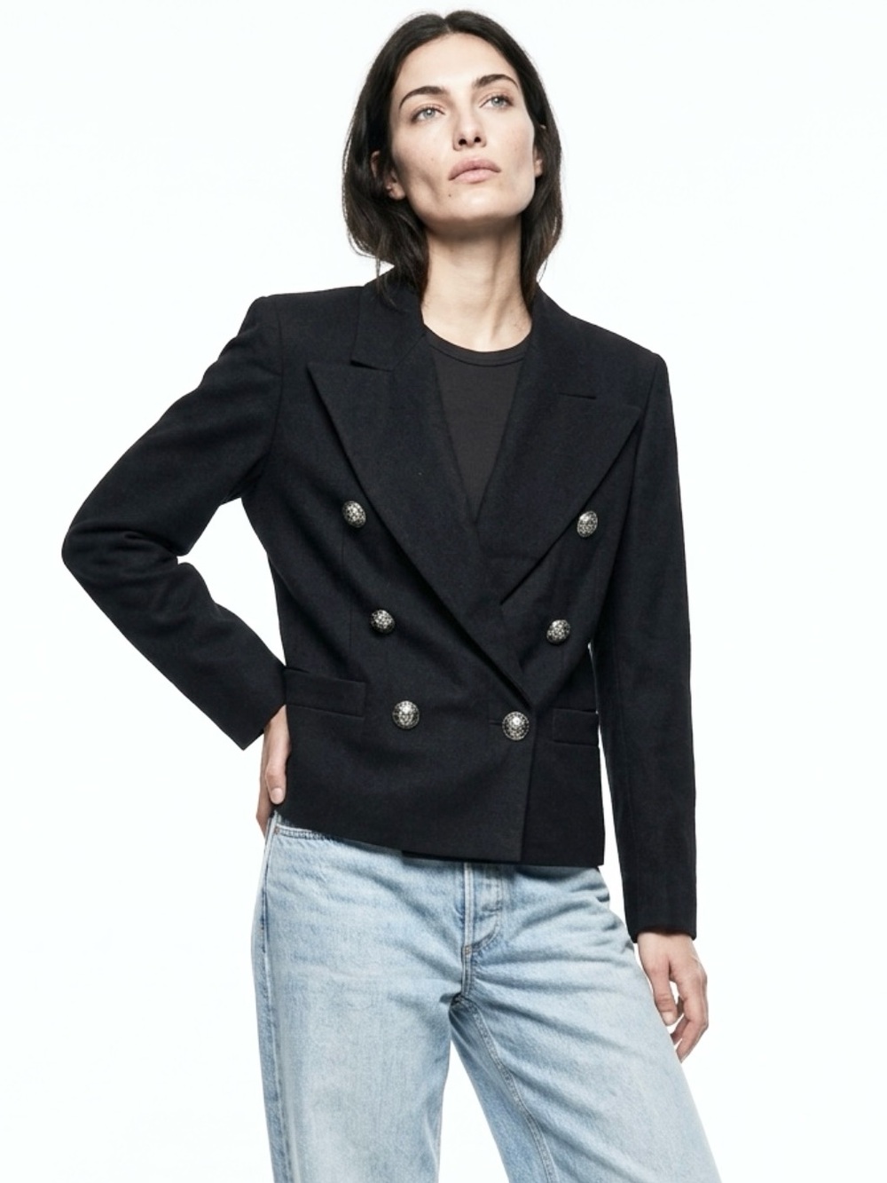 Versace Versus 90s Vintage Wool Double Breasted Blazer